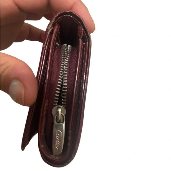 💜💚Cartier Burgundy Leather Wallet. - Picture 7 of 11